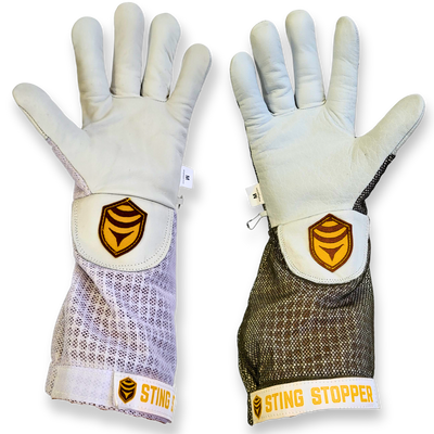 Ventilated Goat Skin Beekeeping Gloves