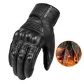 MOTOWOLF Men's Winter Leather Motorcycle Gloves — Sheepskin with TPU Protection