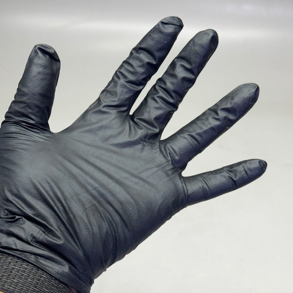RAVEN (200 Gloves) Powder Free Nitrile Examination Gloves L Black 66518