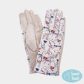 Illustrated Cat Pattern Printed Smart Touch Gloves