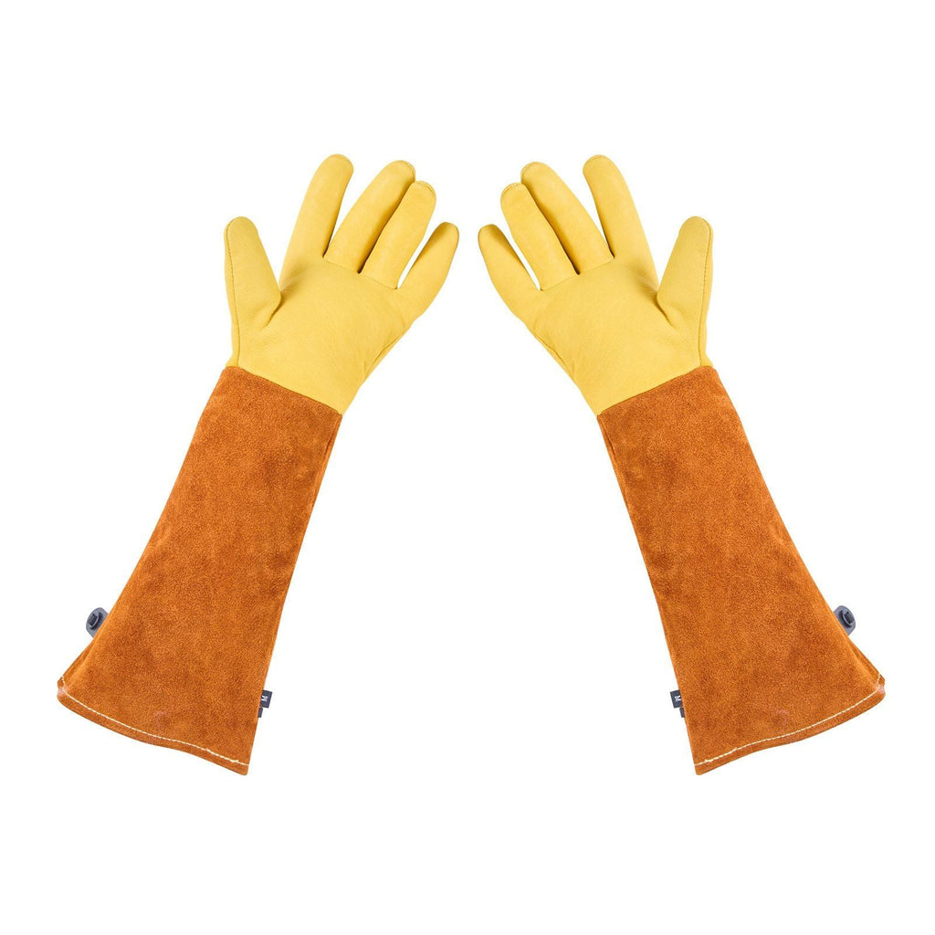 Gardening Gloves Thorn Proof Long Leather Rose Pruning Gloves for Men & Women