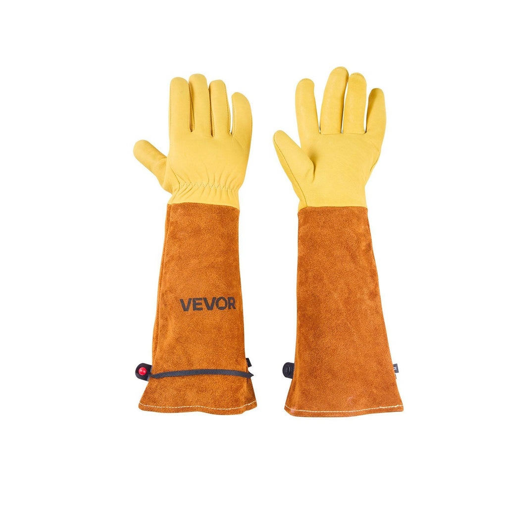 Gardening Gloves Thorn Proof Long Leather Rose Pruning Gloves for Men & Women